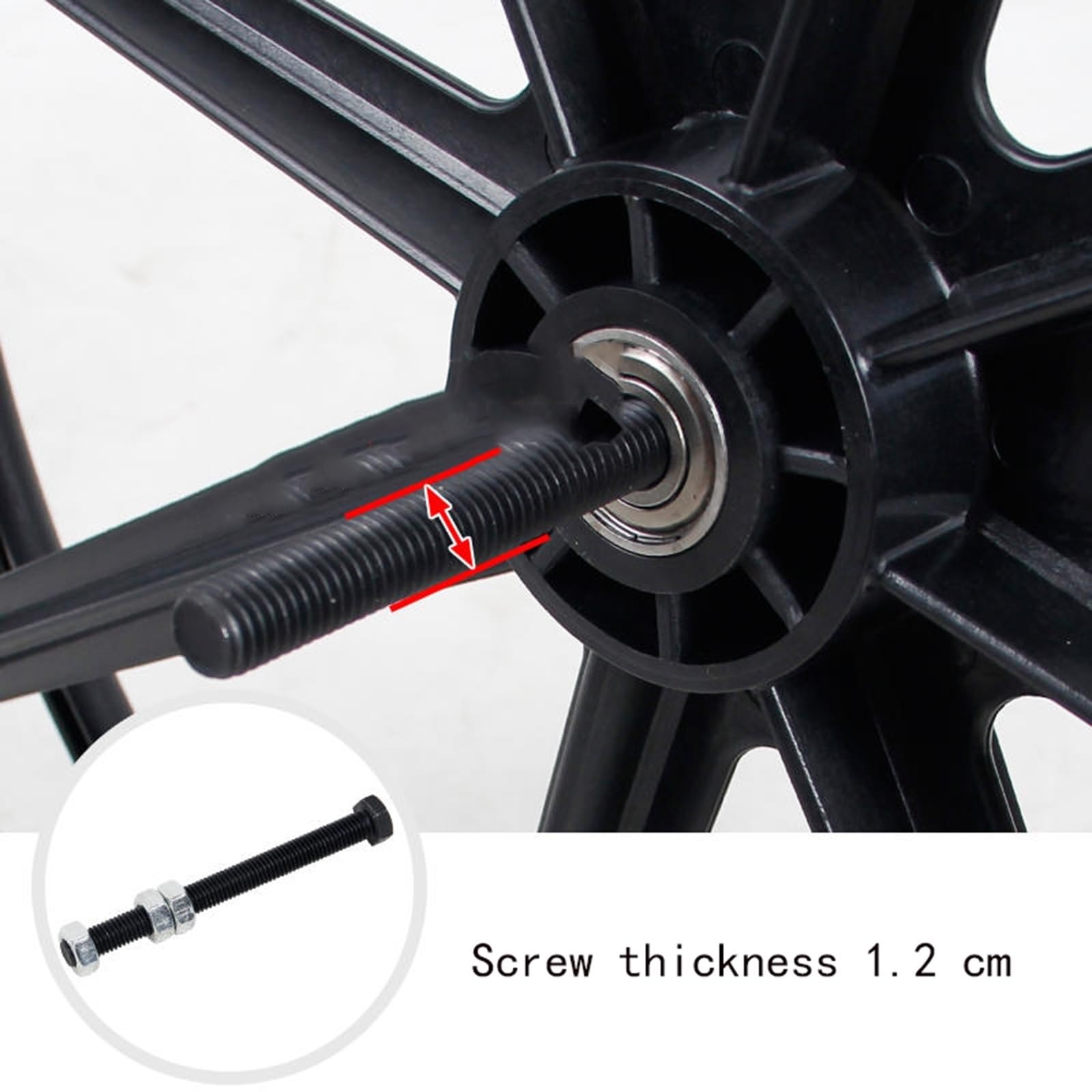 20-Zoll-, 22-Zoll- und 24-Zoll-Vollreifen, großes Rad, nicht aufblasbares Rollstuhl-Hinterrad, einteiliges Formteil, stabil und langlebig(24 inches)