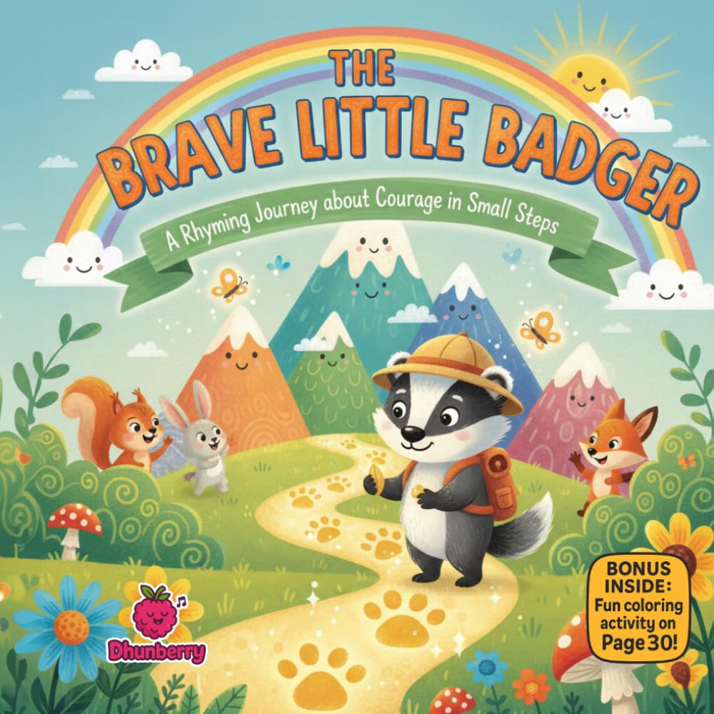 The Brave Little Badger: A Rhyming Journey About Courage in Small Steps