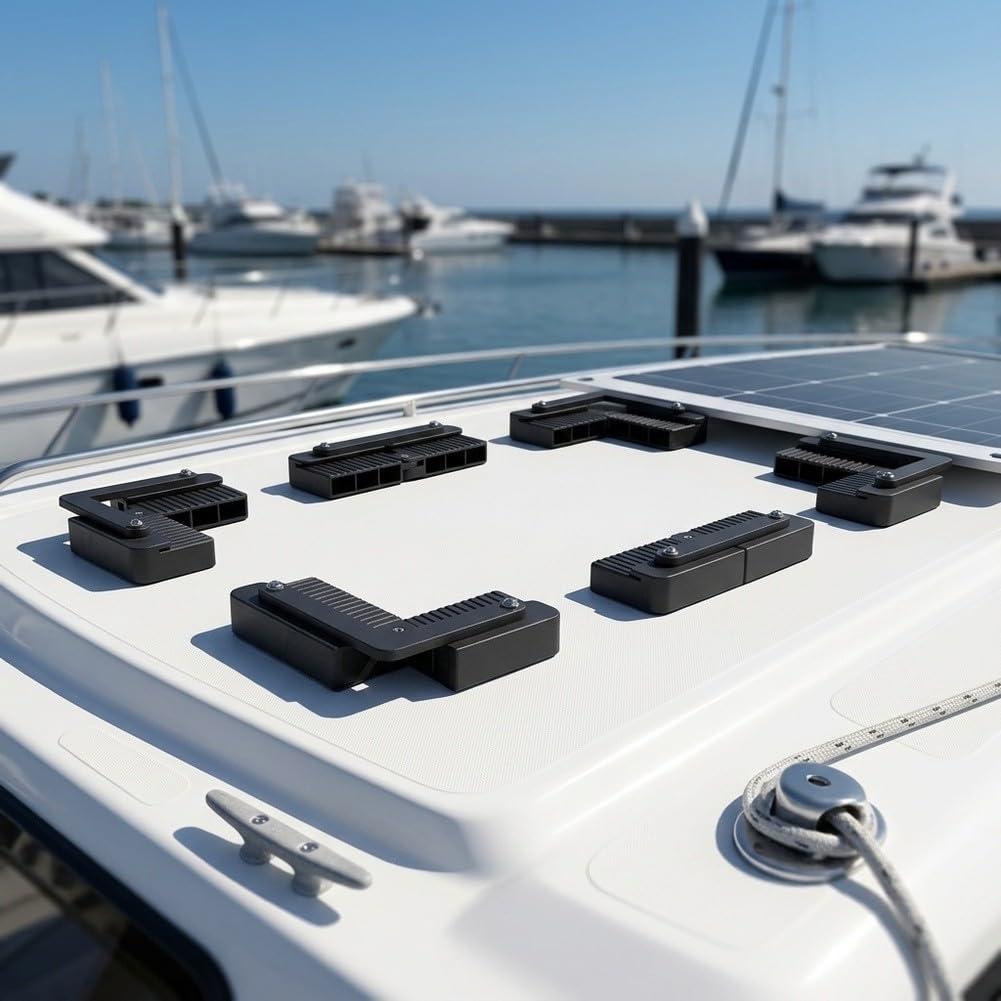 6pz Staffe Pannello per solare Flessibile per Barca 6pz Staffe