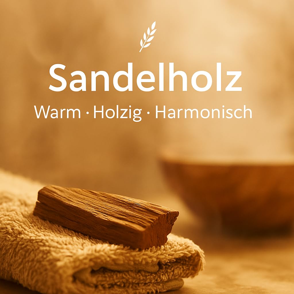 Dufte Momente Saunaaufguss-Konzentrat Sandelholz – 3 Liter – warm & harmonisch – konzentriert & ergiebig – zertifizierte Profi-Qualität – vegan & Made in Germany