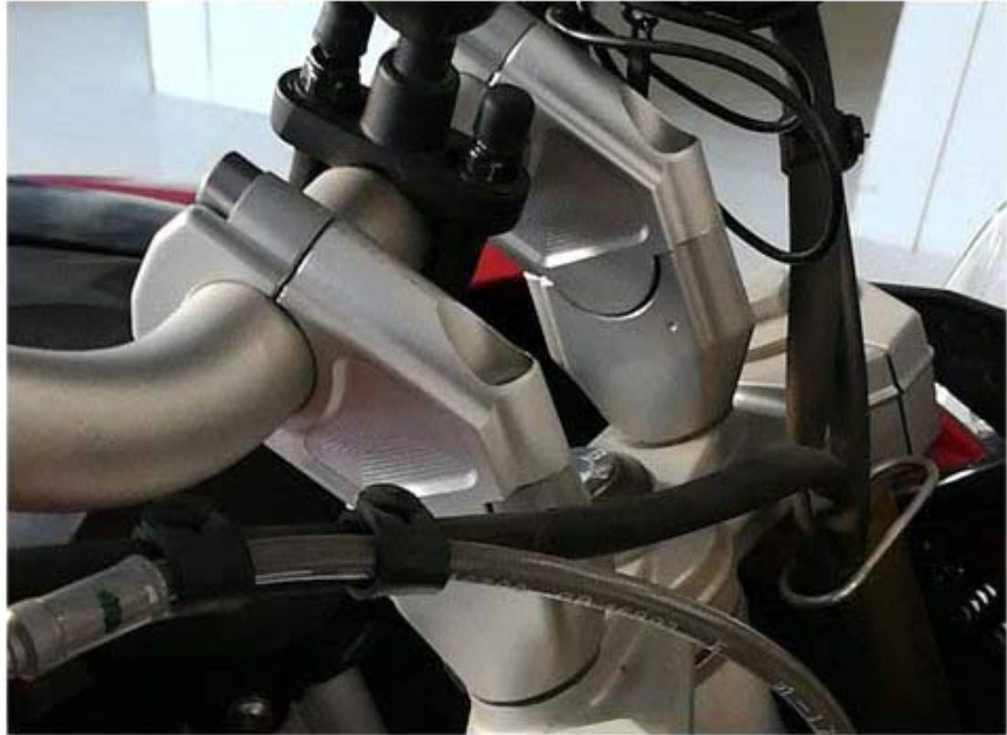 Rehausseurs de guidon de moto pour F700GS, F700 GS, F 700 GS, F 700GS 2013-2017 ; BMW F650GS, F 650 GS, F 650GS, F650 GS - Argenté