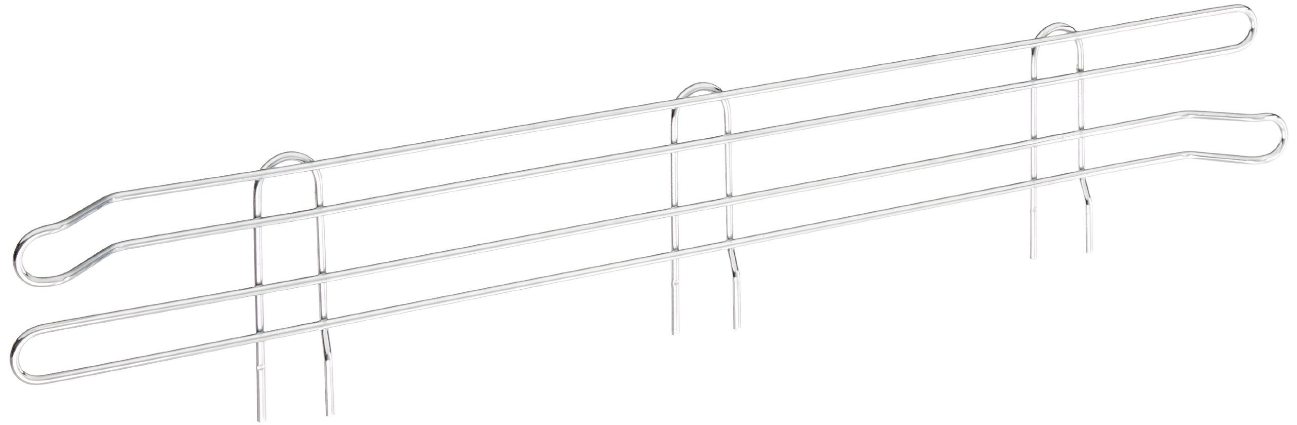 Quantum Storage Chrome Side Ledge | Deep Wire Shelving Units for Home Office Warehouse Commercial Use | Maximize Vertical Storage Space | Durable Chrome Finish for Longevity | 1W