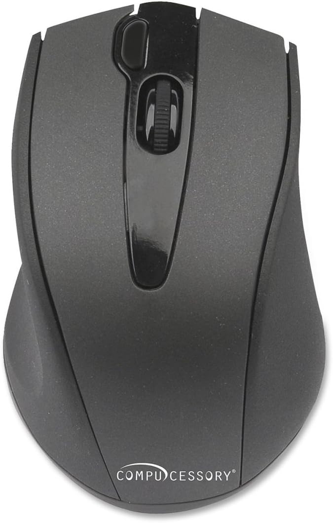 Compucessory CCS51557 2.4G Wireless Mouse, Black Computer Mice