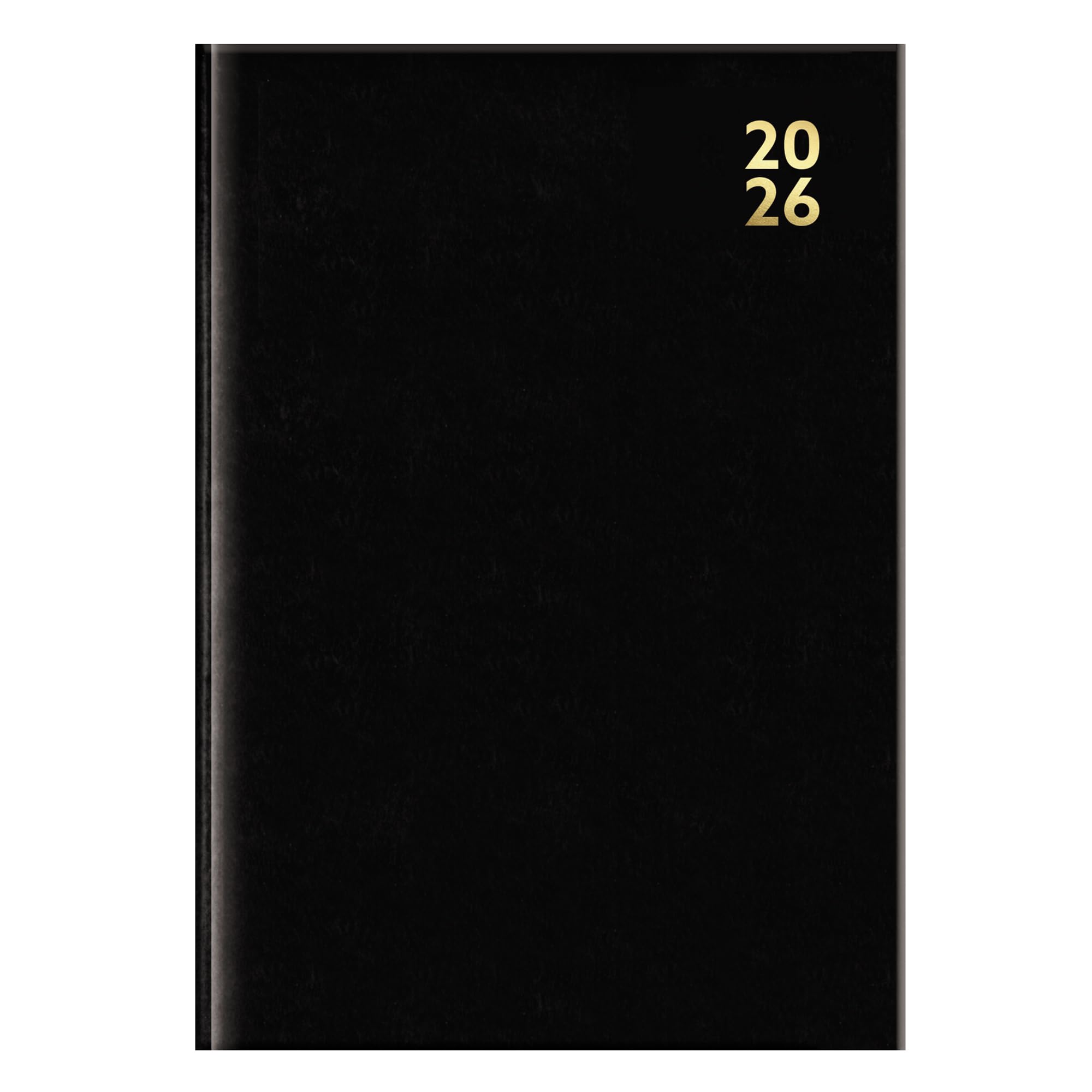 2026 Appointment Diary A4 Black Day Per Page Hardcover Office Planner Desk Organiser