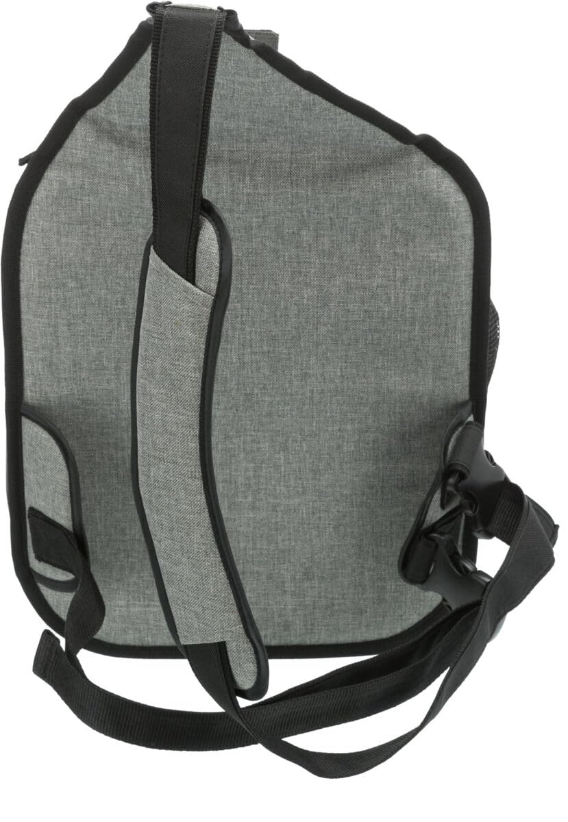 TRIXIE 28941 Sac ventral Savina en Nylon Noir/gris30 × 33 × 26 cm