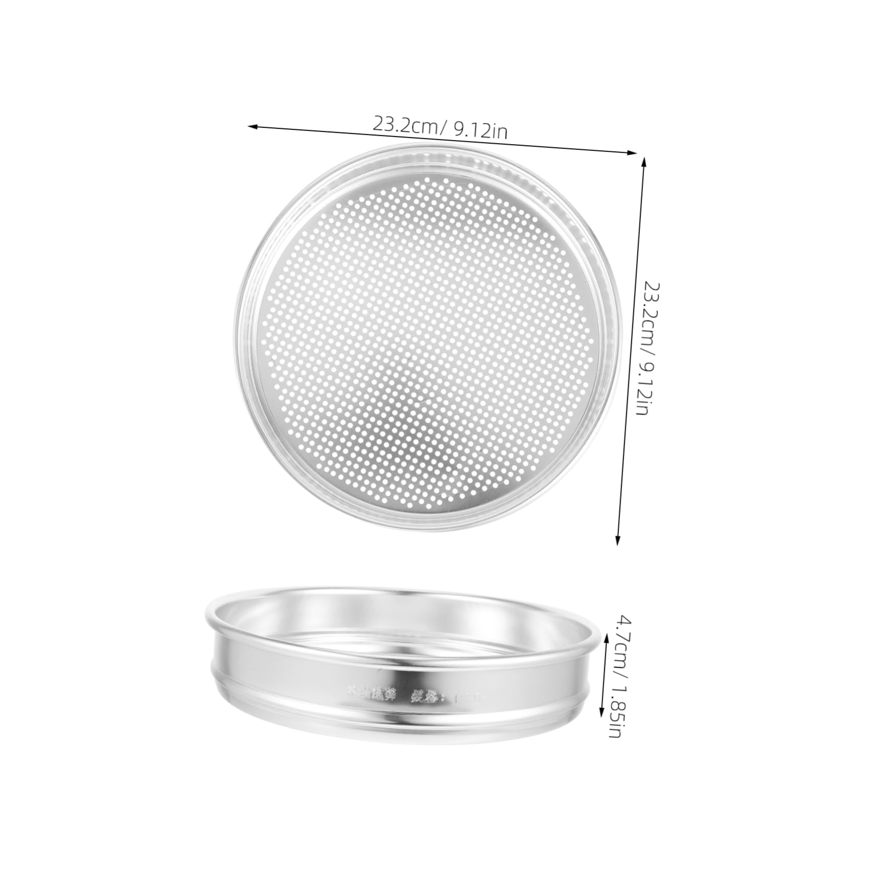 HANABASS Stainless Steel Fine Mesh Lab Sieve Standard Test Sieve for Grain Screening Soil Sifting Tool