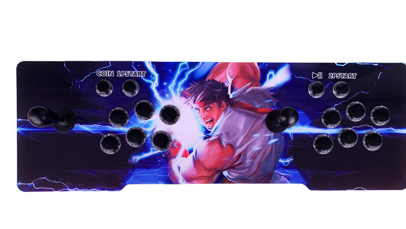 Consola Arcade con 26.800 Juegos Retro Originales para 4 Jugadores, con 2 mandos Extra inalámbricos, Luces LED Que cambian de Color, Sistema de Audio y joysticks ovalados.