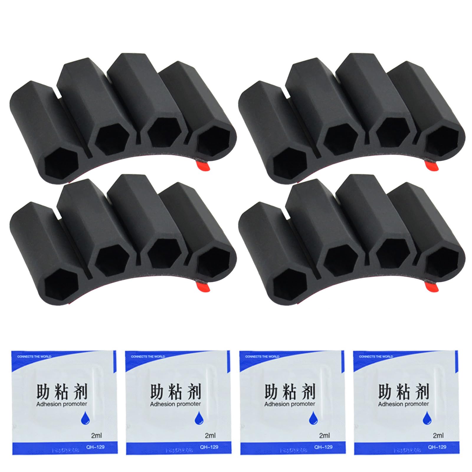 Jazuaiao 4 Packs Bit Gripper Quick Changing Tool Cover Tool Driver Bit Black Holders Mount Attachment Power Drill Drill Organizers