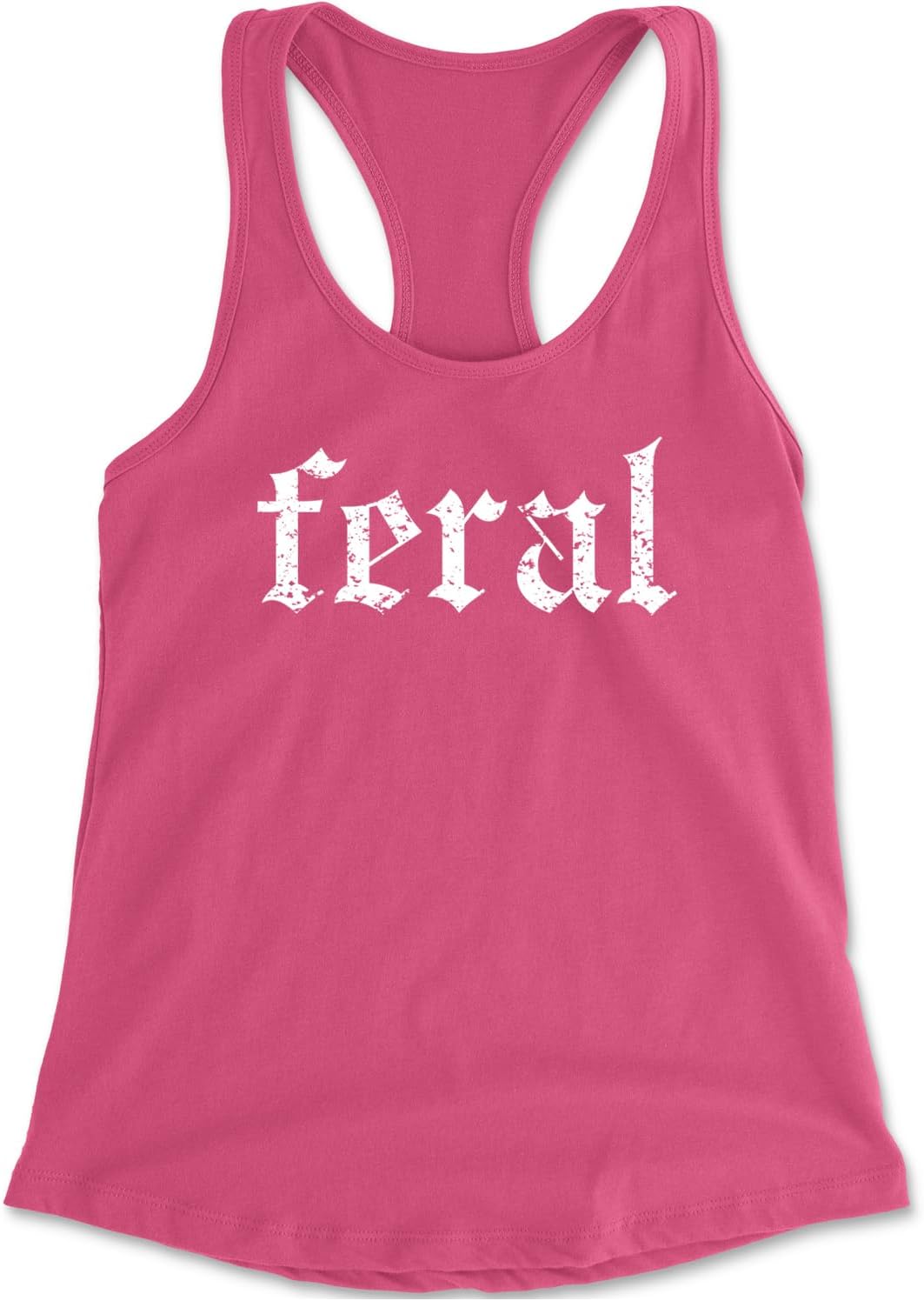Feral Club Rat Festival Rave EDM Racerback Tank Top for Women, Soft, Flattering Fit