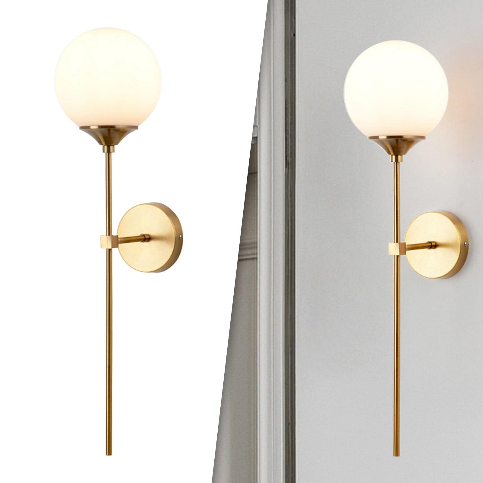 LOVIVER de Pared Globo de en de Pared Lámpara de Pared para Pasillo Interior Comedor Dormitorio de