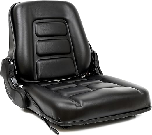 Universal Forklift Seat, Tractor Seat with Adjustable Angle Back,Micro Switch and Slide,for Tractor,Excavator Skid Loader Backhoe Dozer Telehandler ZTR‘s Equipment Construction