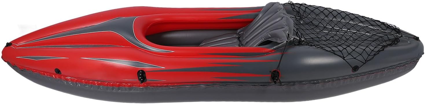 Inflatable Kayak, Thickened PVC 1 Person Inflatable Kayak Proof Portable Blow Up Kayak, Foldable Inflatable Kayak Set with Hand Pump Paddle Storage Bag for Fishing