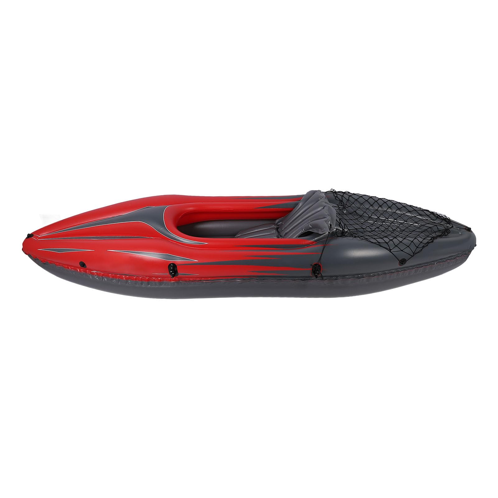 Ensemble de Kayak Gonflable pour 1 Personne, canoë Gonflable avec Plancher Rigide et Fonction Debout, Bateau Gonflable en PVC résistant aux UV avec Pompe à Main, pagaie et Sac de r