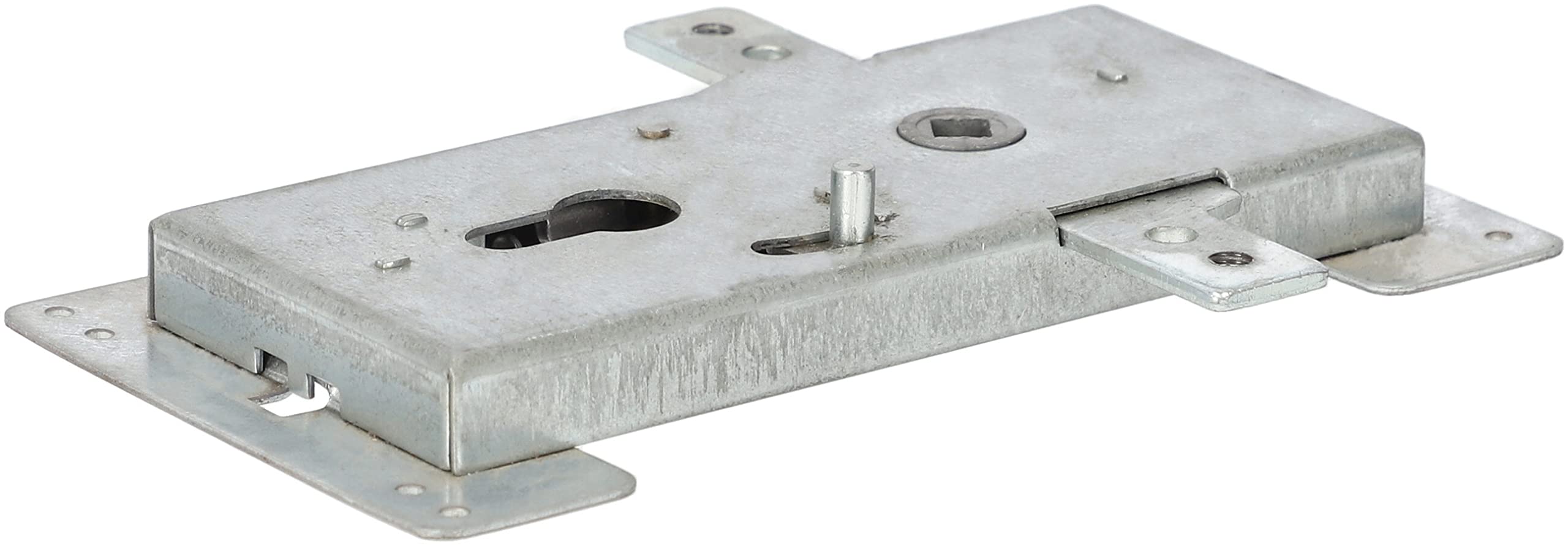 KOTARBAU® Cerradura para Puertas de Garaje batientes, Puertas de Entrada a almacenes, rejas, Cerradura de embutir, Cerradura para Puertas y portones 60 mm, Cerradura para portones y Puertas de Acceso