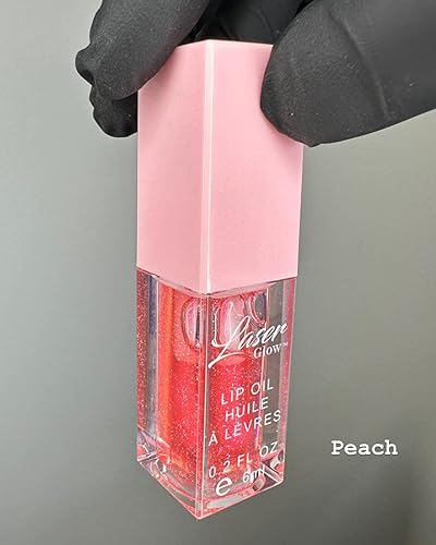Miniatura 2 de Laser Glow - Aceite labial hidratante y cuidado de los labios hidratante y suavizante de larga duración, nutritivo no pegajoso para labios, 0.2 fl