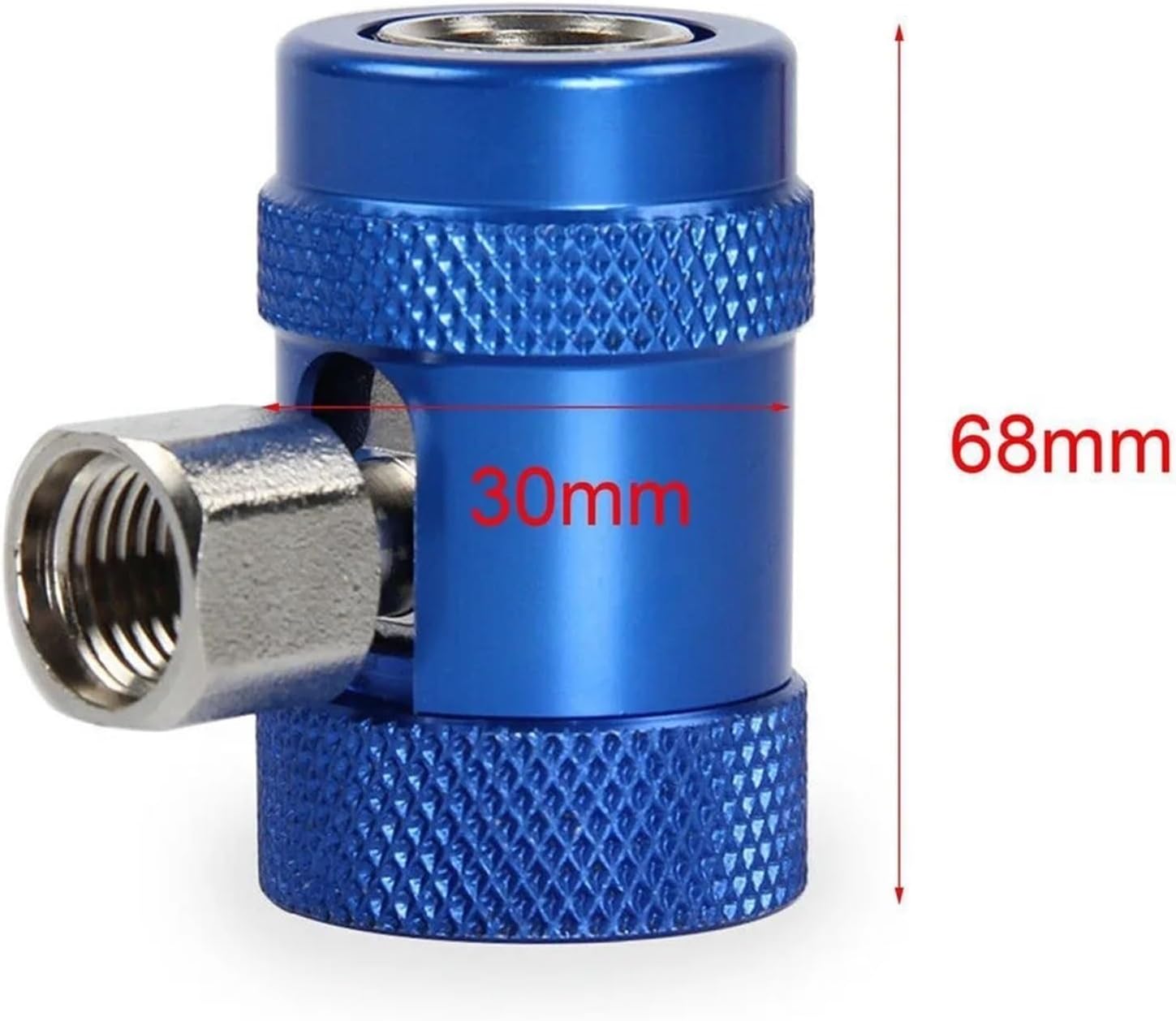 Quick Coupler Adapter Refrigerant 1234YF Manual Quick Coupler M12*1.5 R1234 Refrigerant Joint Filler Transition Joints for Car AC System Evacuation Recharging(R134aAset adjustable)