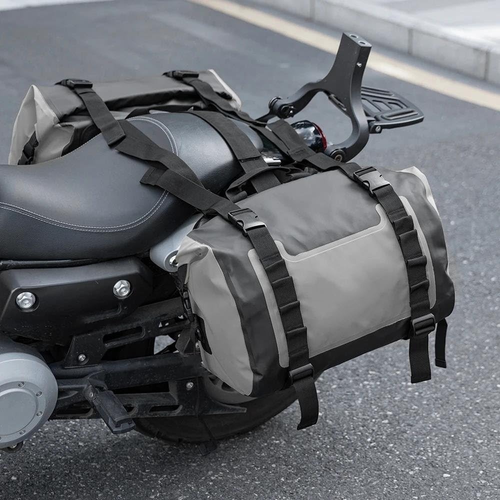 Sacoche Latérale Moto Étanché Pour Suzuki V-Strom DL650 DL1000 – Sac Outils Cadre Triangle Crash Bar Givi/Kappa – Placement Rapide
