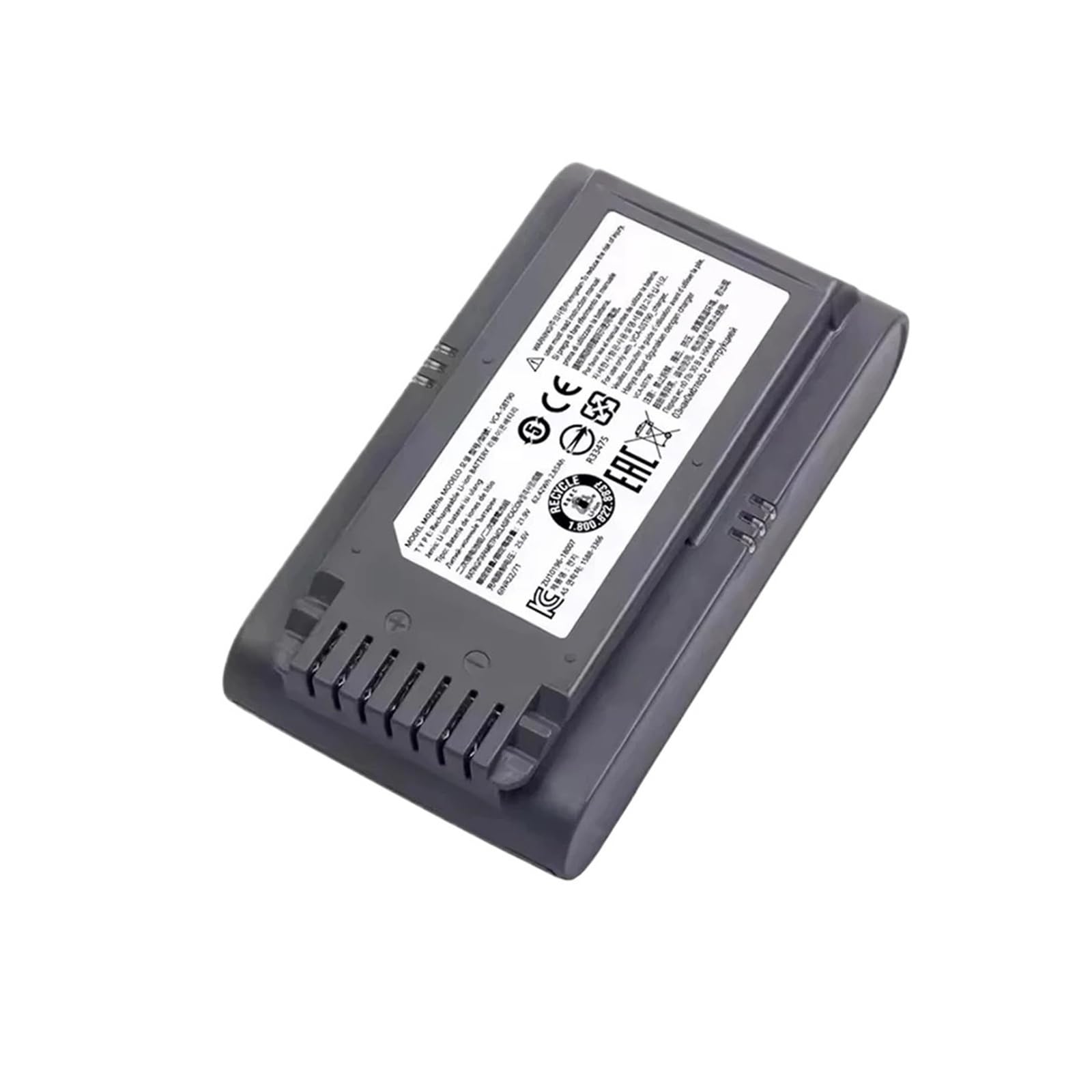 Sostituisci Aspirapolvere, Compatibile Con Samsung, Batteria Agli Ioni Di Litio 21,6 V 5000 MAh Jet 75 Pet/Jet 75 Aspirapolvere Senza Fili VCA-SBT90/XAA(5000mah)