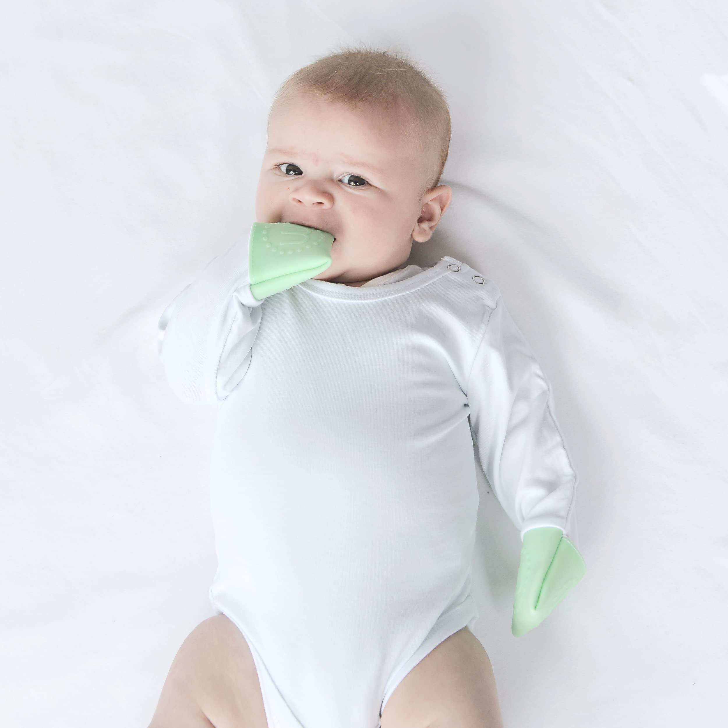 Bodysuit Integrated Scratch Mitts Baby Vests With Mitts New Arrivals