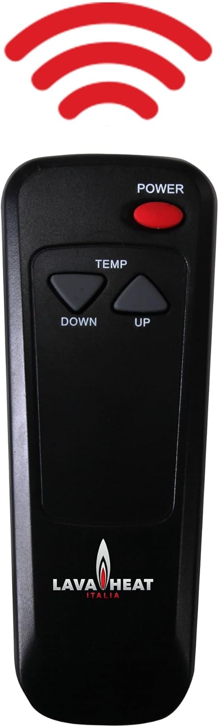Lava 2G A-LINE 8 ft. Remote Control 66000 BTU Portable Pyramid Patio Heater, 4 inches Glass Tube, Triple Protection System, Electronic Ignition, 36 Sq. Ft. Heat Range (Propane, Stainless Steel)