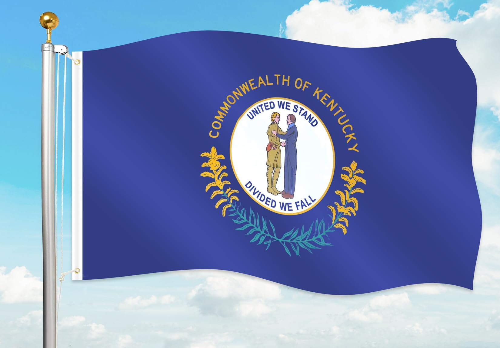 Tennessee State flag 3x5 Ft Outdoor Heavy Duty,Tennessee State flag 3x5 Embroidered,Tennessee State flags 3x5 Outdoor Best In Usa High Wind Stitched Stripes,Outdoor 3x5 Tennessee State flag Nylon