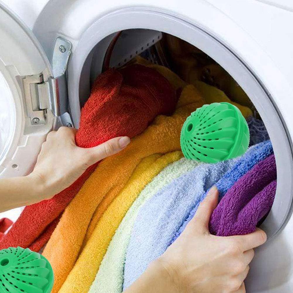 Palla per Lavaggio Lavatrice, Bucato Panni Vestiti Lavatrice, NO Sapone o Detersivo, Pallina Fino a 1500 Lavaggi, Carico Max 5 Kg, Lavare Centrifuga Sporco