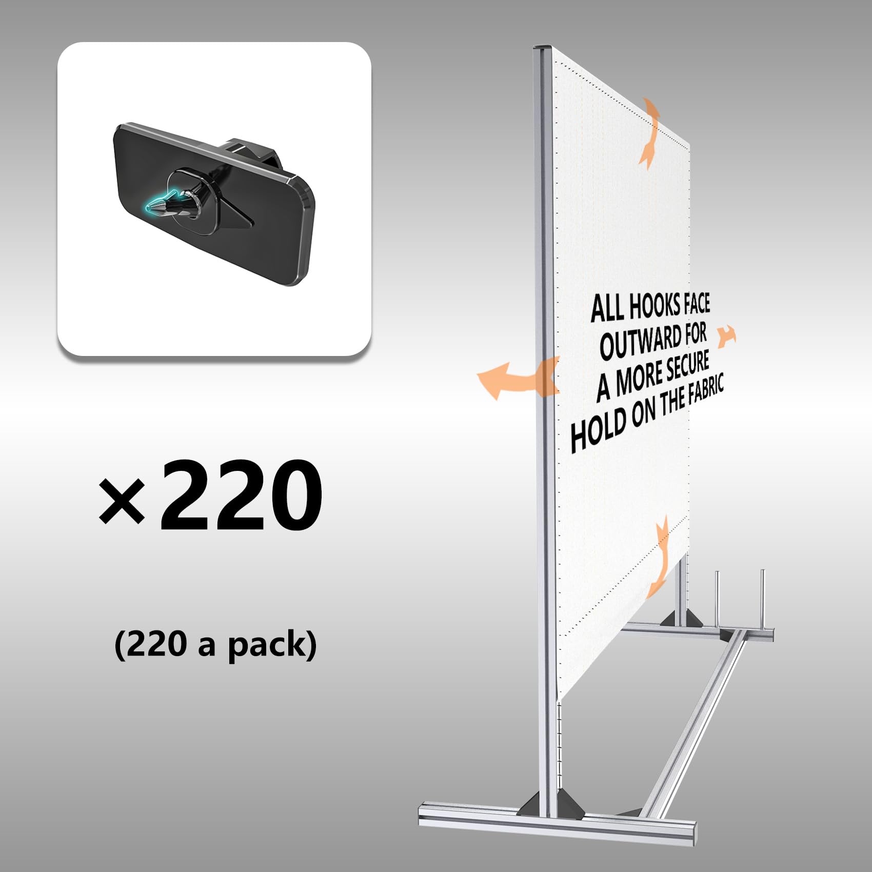 Snapklik.com : 220pcsFixing Spikes For NODOCA Aluminum Tufting Frame
