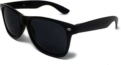 KIDS Classic Sunglasses Black Lens Style - Unisex Childrens Shades UV400 Protective [Black Frame]
