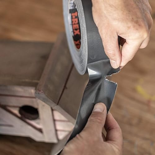 Miniatura 8 de T-REX Cinta adhesiva ferozmente fuerte, cinta adhesiva con respaldo resistente a los rayos UV e impermeable para hormigón de ladrillo de madera y