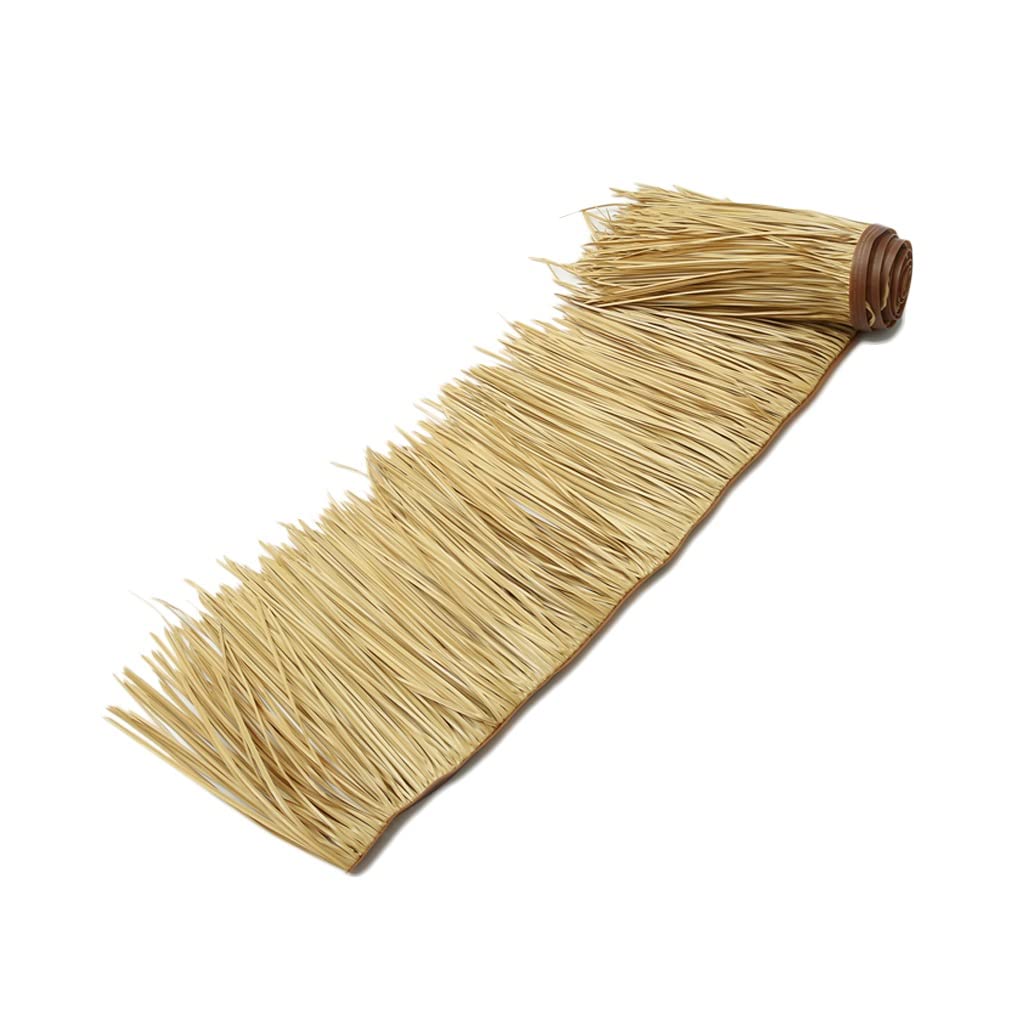 Toit en chaume artificiel jaulne rouleau de paille plastique 0.5x5m pour gîte