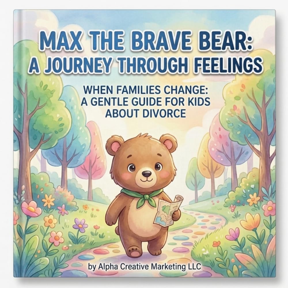 Max the Brave Bear: A Journey Through Feelings: When Families Change A Gentle Guide for Kids about Divorce