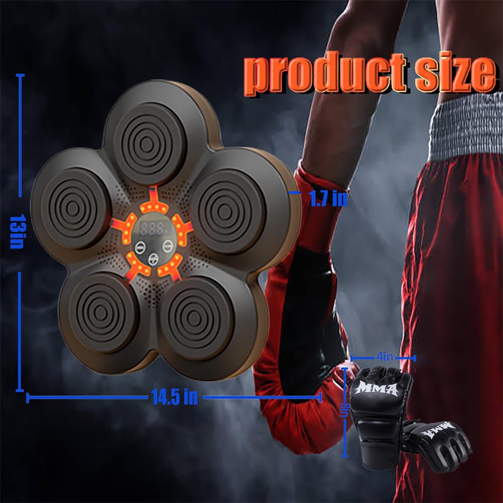 Music Boxing Machine, Musica elettronica Boxing Machine, Musica elettronica da parete Attrezzatura per l'allenamento, Divertimento elettronico intelligente Bluetooth montato a parete Boxing Tr