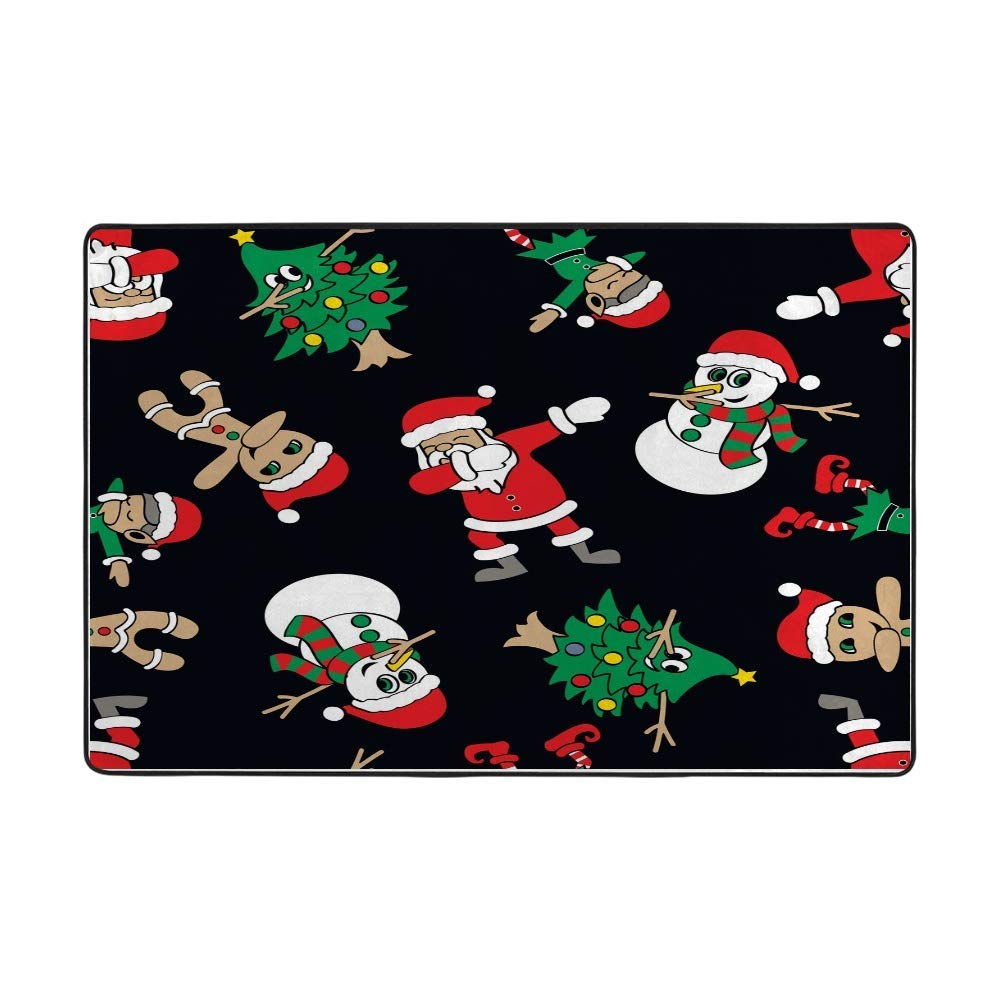 Tapis de sol antidérapant humour de Noël pour cuisine et salon