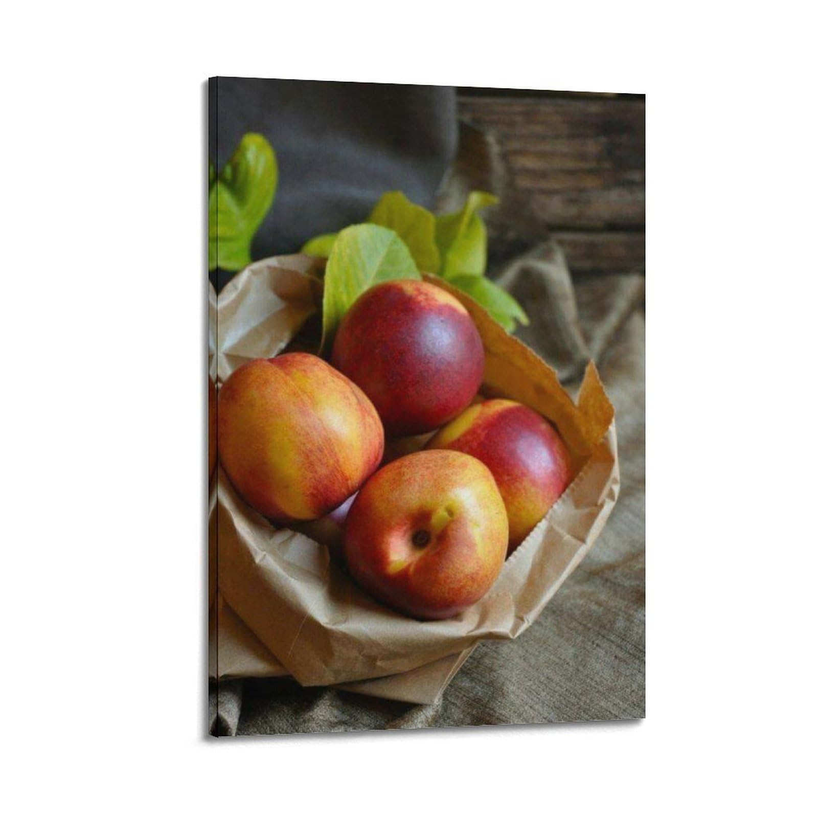 Affiche murale moderne fruits nectarines pour décorer un grand mur vide - 6