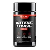 Snap Supplements Nitric Oxide Supplement with L-Arginine to Support Energy, Quick Recovery, Heart Health, Muscle Growth & Circulation, 90 Vegetarian Capsules