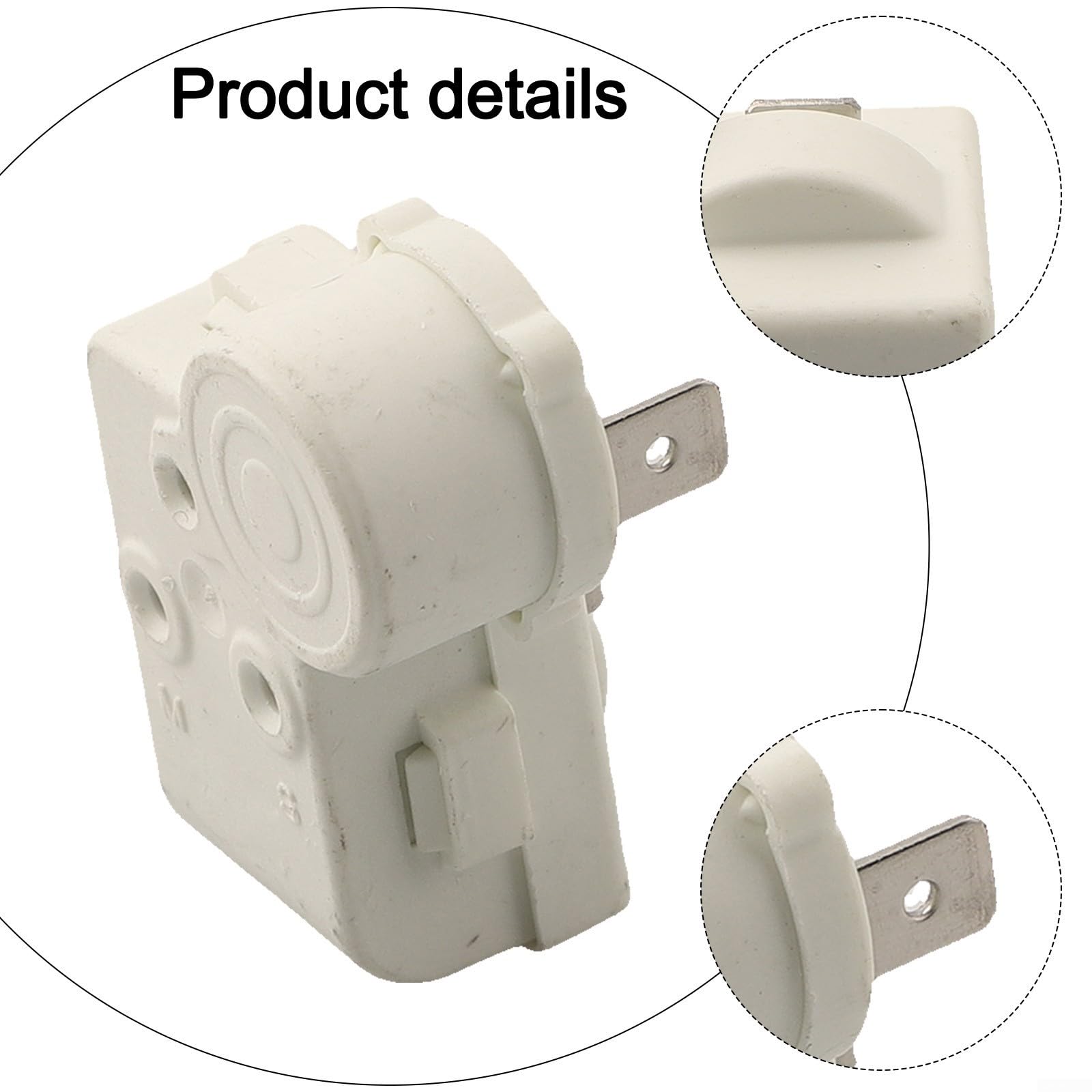 Relè di avviamento PTC per frigorifero, protezione da sovraccarico, in plastica bianca, ZHB35-120P15 BEU 2PIN 4 pin, facile da sostituire (2 pin)