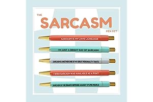 5pcs SARCASM PEN SET: Funny Swear Word Daily Pens