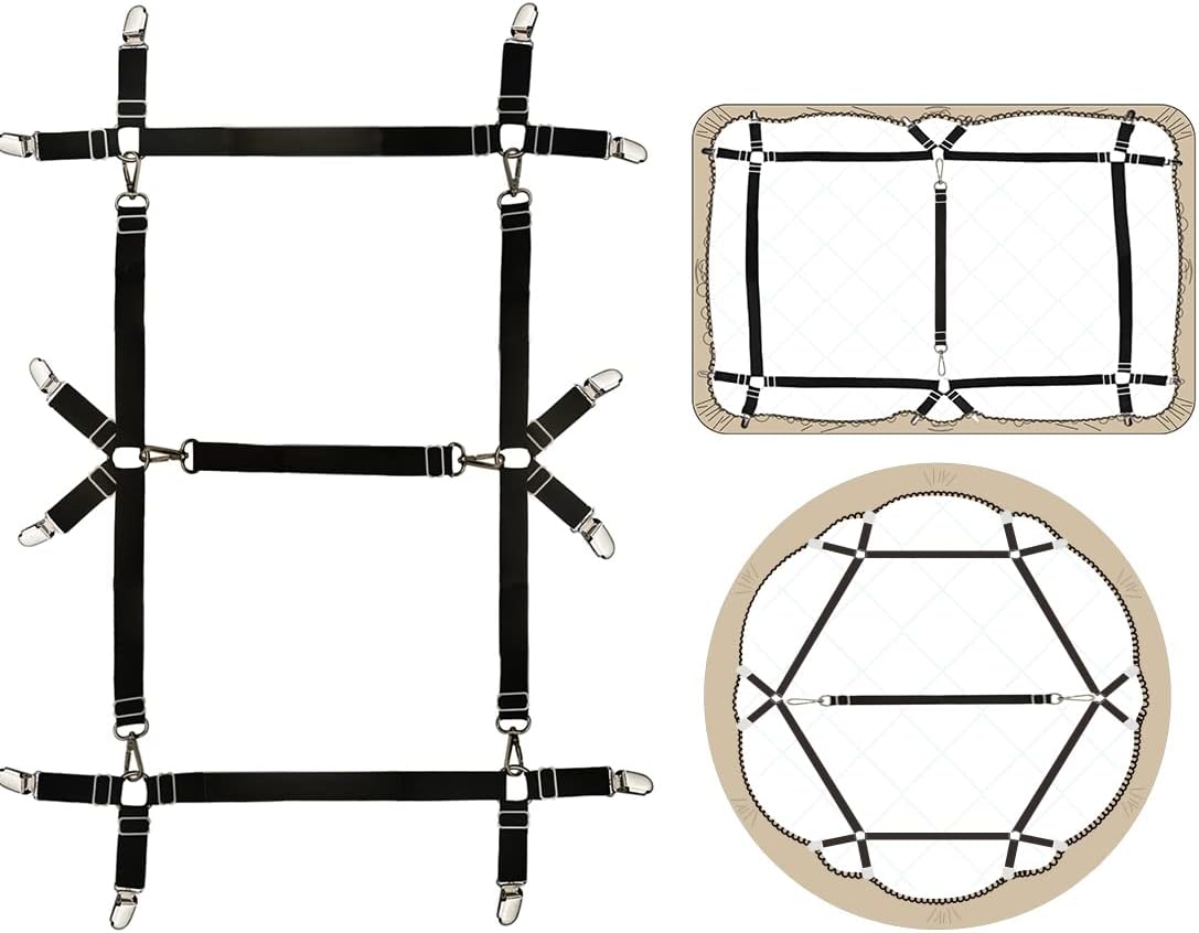 Eopocdor Bed Sheet Straps Nonslip Fitted Sheet Clips