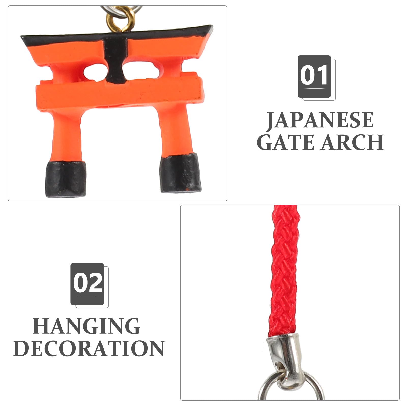 minkissy Mini Puerta Torii Japonesa de Resina para Jardín y Acuario, Decoración Cultural Meticulosamente Elaborada para Paisajes en Miniatura y Microjardines
