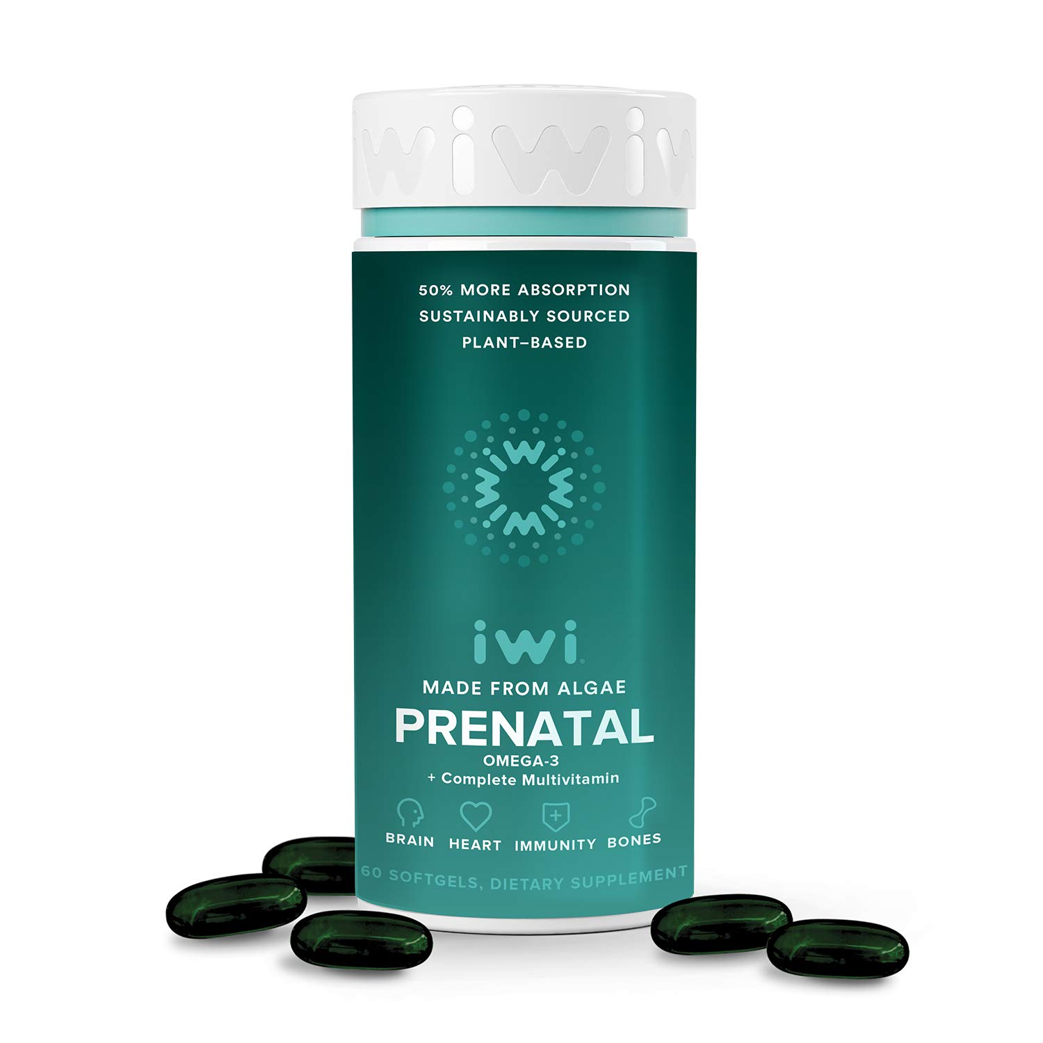 Buy iwi Prenatal Multivitamin with DHA, EPA, Omega Fatty Acids, Folate