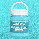 Ready 2 Learn Colored Sand | Turquoise | 2.2 lbs | Play Sand for Kids | Perfect for Arts and Crafts, Sensory Bins, Wedding Decorations and Vase Filler