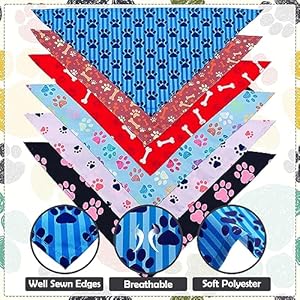 30Pcs-Paw-Print-Extra-Large-Dog-Bandanas-Bulk-for-Big-Dogs-Adjustable-Scarves-Daily-Birthday-Party-Wedding-Bone-Puppy-Triangle-Bibs-Xlarge-Pet-Scarf-for-Girl-Boy-Grooming-Accessories - Cucciolini Doodles   30Pcs-Paw-Print-Extra-Large-Dog-Bandanas-Bulk-for-Big-Dogs-Adjustable-Scarves-Daily-Birthday-Party-Wedding-Bone-Puppy-Triangle-Bibs-Xlarge-Pet-Scarf-for-Girl-Boy-Grooming-Accessories
