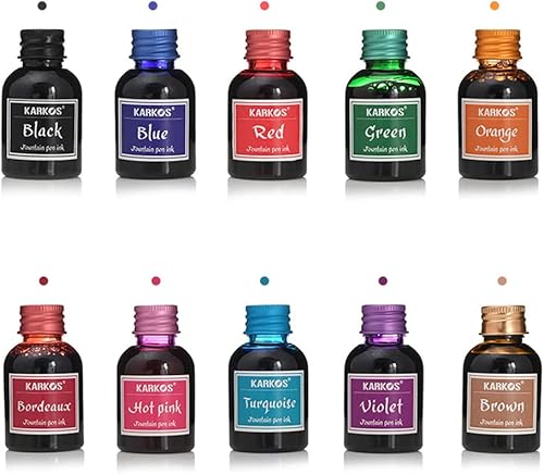 Miniatura 5 de Tinta embotellada para bolígrafos estilográficas azul oscuro 10fl oz tinta de caligrafía escritura artística dibujo tinta de grafiti pluma de pluma