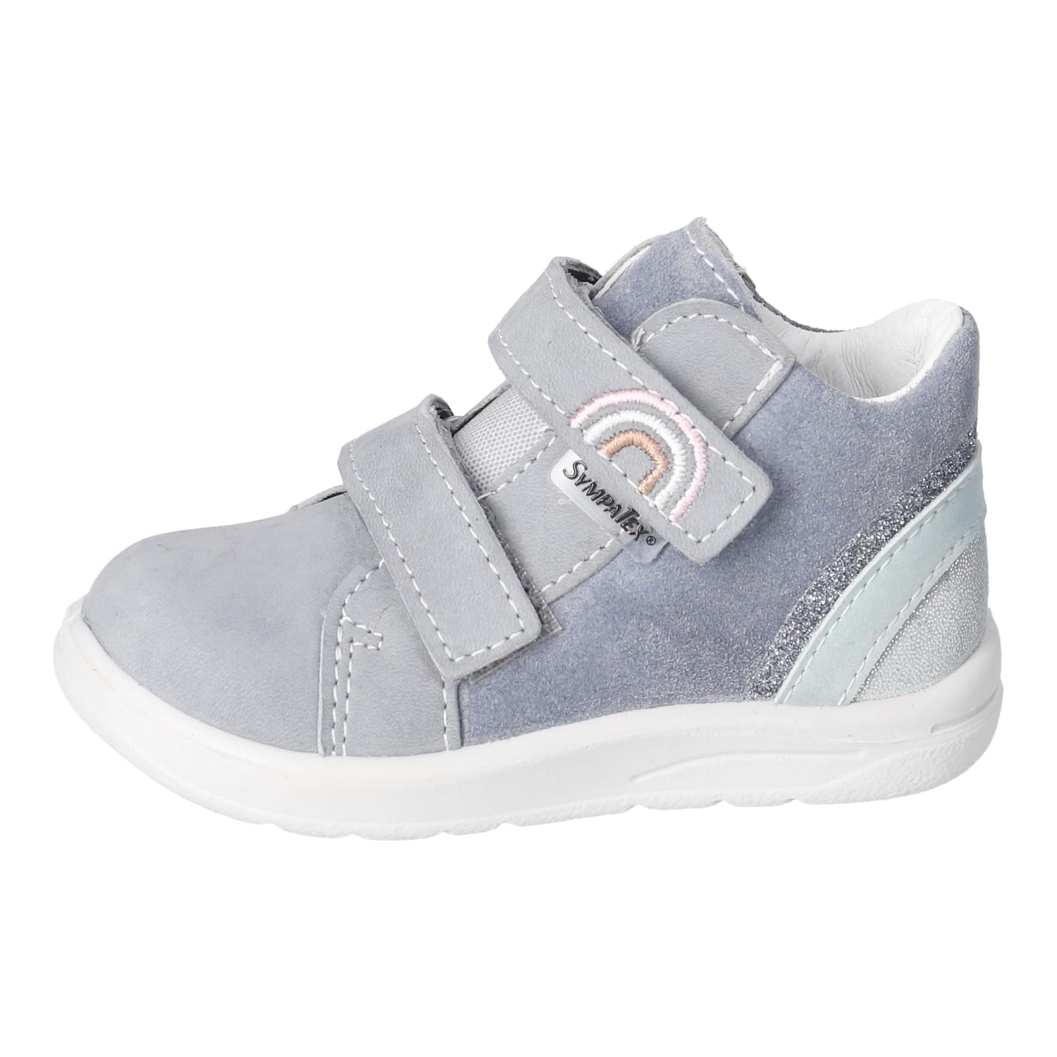 RICOSTA Mädchen Stiefel Lara, Kinder Lauflernschuhe, Weite: MITTEL, lose Einlage, Sympatex, wasserdicht, Klettstiefel, Booties, calcit (130), 26 EU