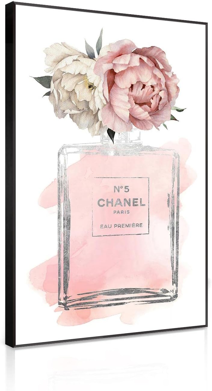 アートパネル シャネル 香水 花 Hd キャンバスインテリア 絵画 北欧 ポスター 水彩 飾り壁 壁絵