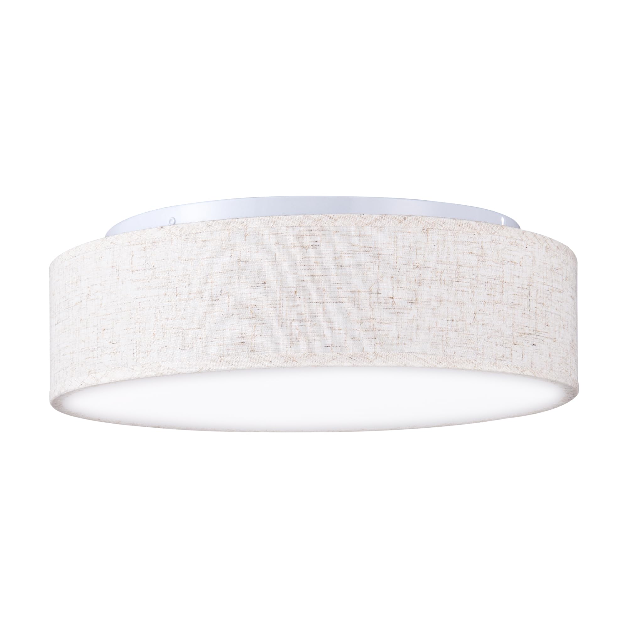 Zedelmaier Deckenlampe Stoff E27 max.40W Deckenleuchte mit Stoff-Lampenschirm Wohnzimmerlampe Schlafzimmer Kinderzimmer Flur Lampe Decke Lampenschirm