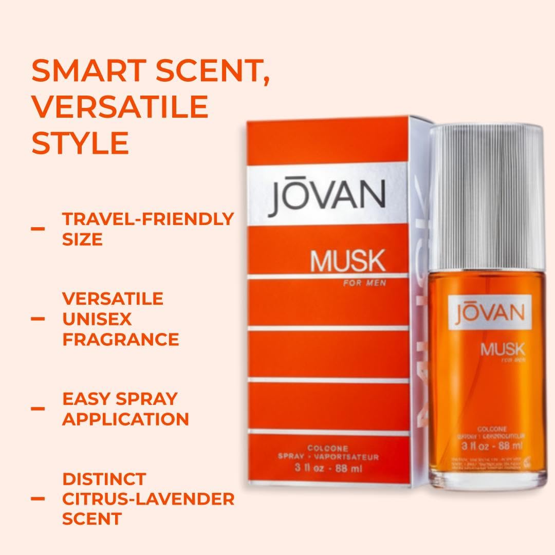 Jovan Unisex Adult Musk Cologne Spray- 88Ml/3Oz 2