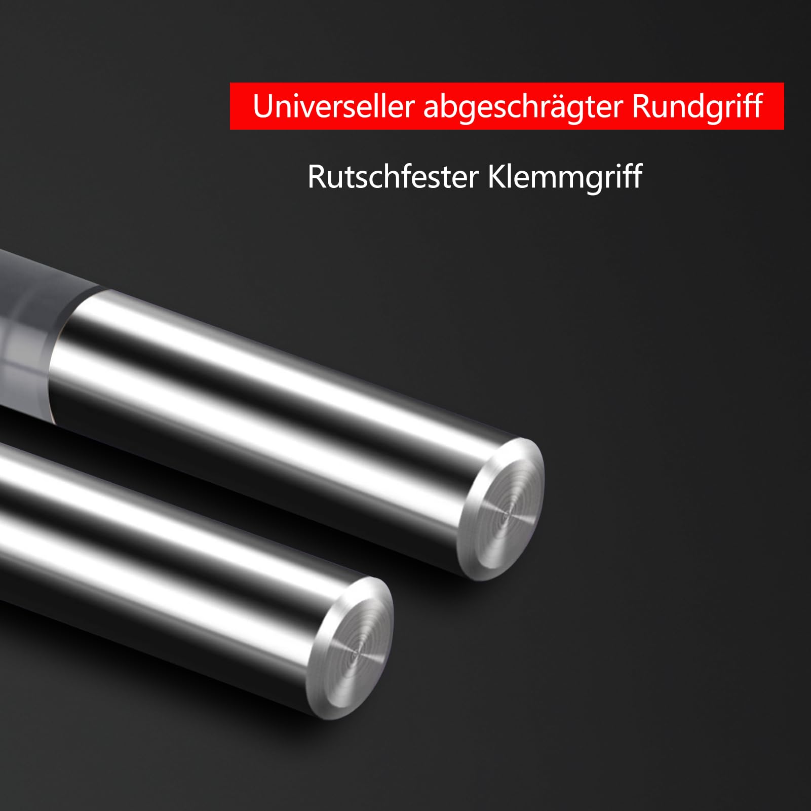 Kugelkopffräser Konische CNC Fräser Kugelfräser 2 Stück, R0.5 Spiralnutfräser Bit 6mm Schaft 2 Flöten Schaftfräser HRC55, 0,5mm Radius CNC Schnitzbits mit AlTiN Beschichtung für 2D /3D Gravu