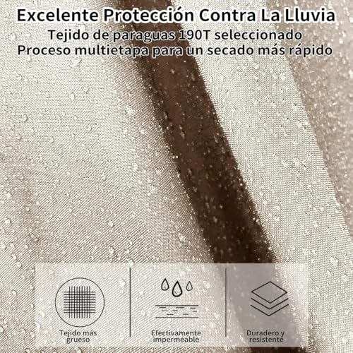 Image of YouCopia UV Coated Auto Open Close 12 Ribs Sun and Rain Windproof Folding Travel Umbrella, Portable Compact Rain Umbrella for Men & Women Strongest Premium Auto Folding Umbrella for Rain and Sun