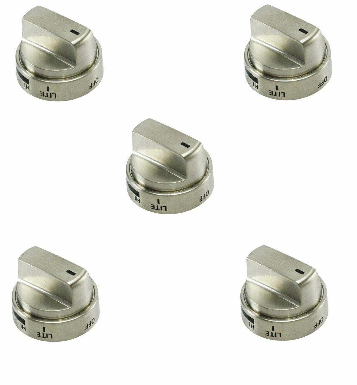 For Burner Knob Compatible with For LG Range (5 PCs) LDG3015ST LRG3093ST LRG3081ST, for lg ldg3015st, lrg3081st knobs, for lg range knobs ldg3015st,